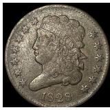 1828 Classic Head Half Cent ABOUT UNCIRCULATED