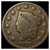 1827 Coronet Head Large Cent NICELY  CIRCULATED