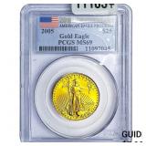 2005 1/2oz Gold Eagle $25 PCGS MS69