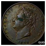 1826 Great Britain Copper 1 Farthing
