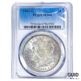 1884-O Morgan Silver Dollar PCGS MS64