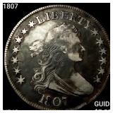 1807 Draped Bust Half Dollar NEARLY UNCIRCULATED