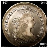 1807 O-108 Draped Bust Half Dollar NEARLY UNCIRCUL