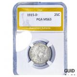 1915-D Barber Quarter PGA MS63