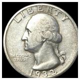 1932-D Silver Washington Quarter NEARLY UNCIRCULAT