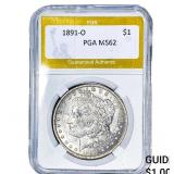 1891-O Morgan Silver Dollar PGA MS62