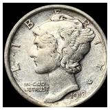 1918 Mercury Dime CLOSELY UNCIRCULATED