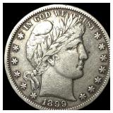 1899-S Silver Barber Half Dollar NEARLY UNCIRCULAT