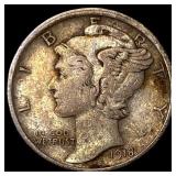 1918-S Silver Mercury Dime NEARLY  UNCIRCULATED