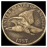 1857 Flying Eagle Cent NEARLY UNCIRCULATED