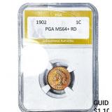 1902 Indian Head Cent PGA MS64+ RD