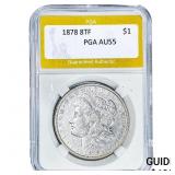 1878 Morgan Silver Dollar PGA AU55