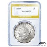 1889 Morgan Silver Dollar PGA MS65