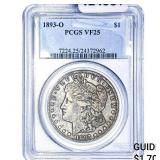 1893-O Morgan Silver Dollar PCGS VF25