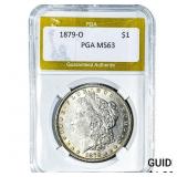 1879-O Morgan Silver Dollar PGA MS63