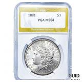 1881 Morgan Silver Dollar PGA MS64