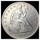 1859-O Silver Seated Liberty Dollar CLOSELY  UNCI