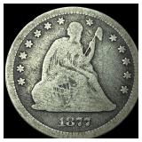 1877-CC Seated Liberty Half Dollar NICELY  CIRCUL