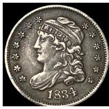 1834 Capped Bust Silver Half Dime NEARLY  UNCIRCU