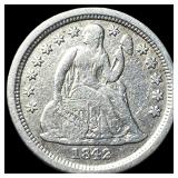 1842-O Silver Seated Liberty Dime HIGH GRADE