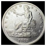 1878-S Silver Trade Dollar NEARLY  UNCIRCULATED