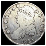 1825 Capped Bust Half Dollar NICELY  CIRCULATED