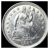 1856 Silver Seated Liberty Half Dime  UNCIRCULATE
