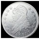 1810 Silver Capped Bust Half Dollar CLOSELY  UNCI