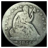 1855-O Arrows Seated Liberty Half Dollar  NICELY