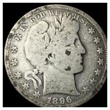 1896-O Silver Barber Half Dollar NICELY  CIRCULAT