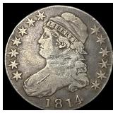 1814 Capped Bust Half Dollar LIGHTLY  CIRCULATED