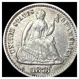 1873 Seated Liberty Half Dime CLOSELY  UNCIRCULAT
