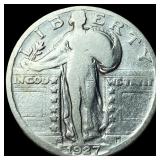 1927-S Silver Standing Liberty Quarter  LIGHTLY C