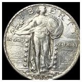 1930 Silver Standing Liberty Quarter CLOSELY  UNC