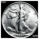 1921 Walking Liberty Half Dollar GEM BU