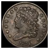 1834 Classic Head Half Cent CHOICE AU