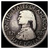 1921 Silver Missouri Half Dollar LIGHTLY  CIRCULA