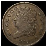 1835 Classic Head Half Cent NEARLY  UNCIRCULATED