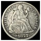 1877-S Silver Seated Liberty Dime LIGHTLY  CIRCUL