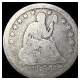 1854 Seated Liberty Quarter NICELY CIRCULATED