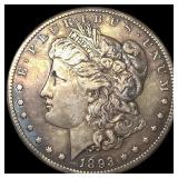 1893-CC Silver Morgan Dollar NEARLY  UNCIRCULATED