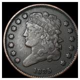 1835 Braided Hair Half Cent NEARLY  UNCIRCULATED