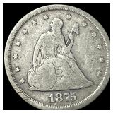 1875-S Silver Twenty Cent Piece NICELY  CIRCULATE