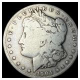 1904-S Silver Morgan Dollar LIGHTLY  CIRCULATED