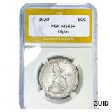1920 Pilgrim Half Dollar PGA MS65+
