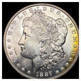 1887-S Silver Morgan Dollar CHOICE BU