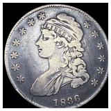 1836 Capped Bust Half Dollar LIGHTLY CIRCULATED