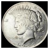 1922 Silver Peace Dollar CLOSELY UNCIRCULATED