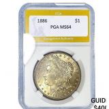 1886 Morgan Silver Dollar PGA MS64