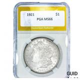 1921 Morgan Silver Dollar PGA MS66